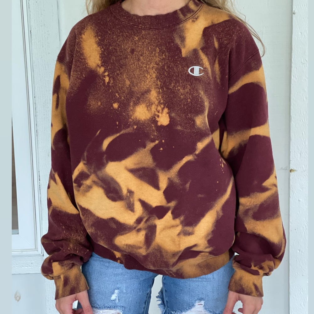 Champs acid washed sweatshirt